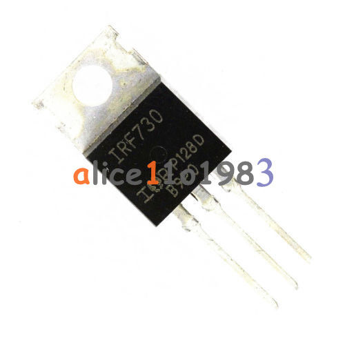 10PCS IRF730 IRF730PBF MOSFET N-Channel 5.5A 400V 1Î© New TO-220