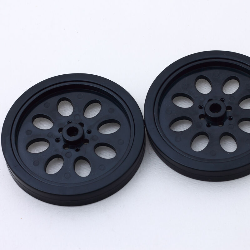 1PCS 70mm T25 Rubber Wheels Match 360 Degree Servo Wheels Parts For DIY Robot