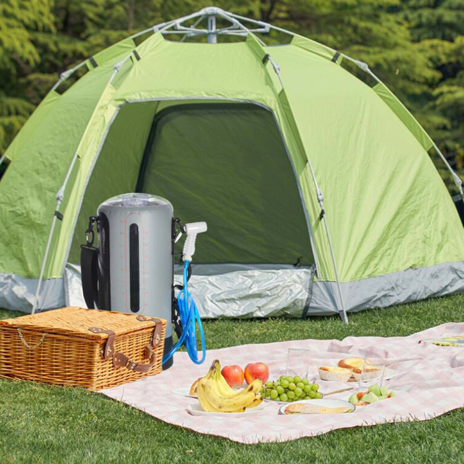 Portable Solar Camping Shower Bag Pressure Shower for Beach Swimming Hiking