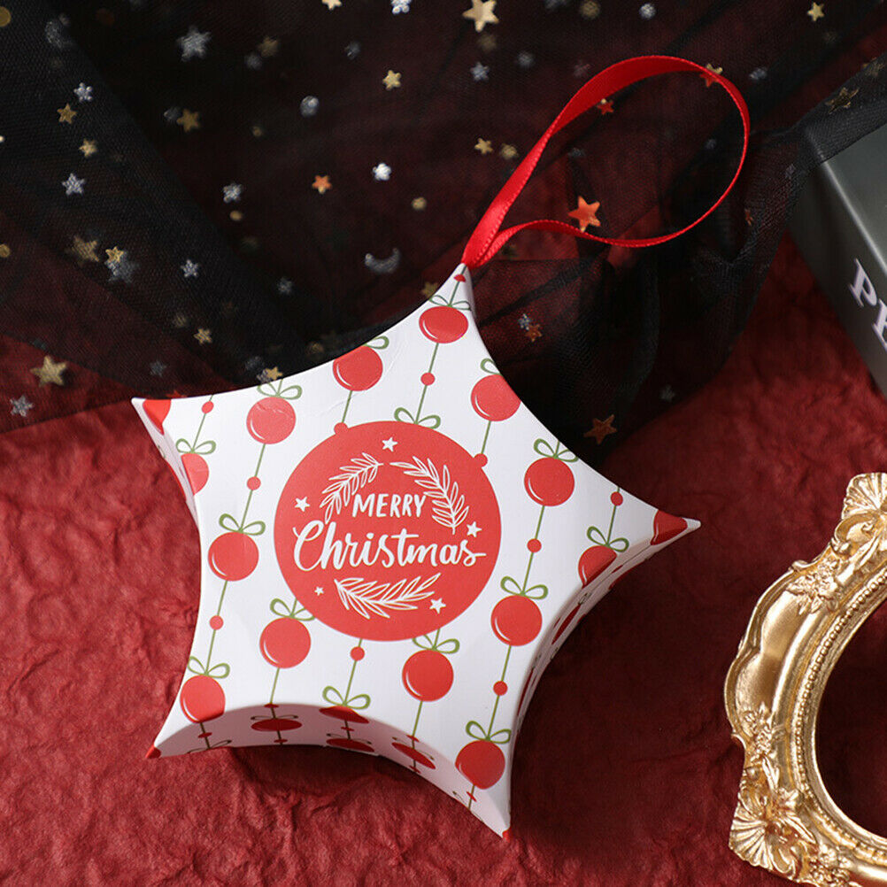 Christmas Paper Boxes Chocolate Candy Boxes Paper Gift Stars Christmas Gift Box
