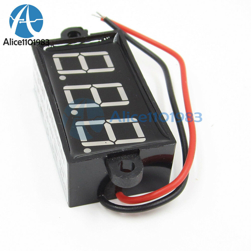 0.56''inch Blue 3Bit Waterproof Digital Voltmeter Voltage Test Module DC3.5-30V