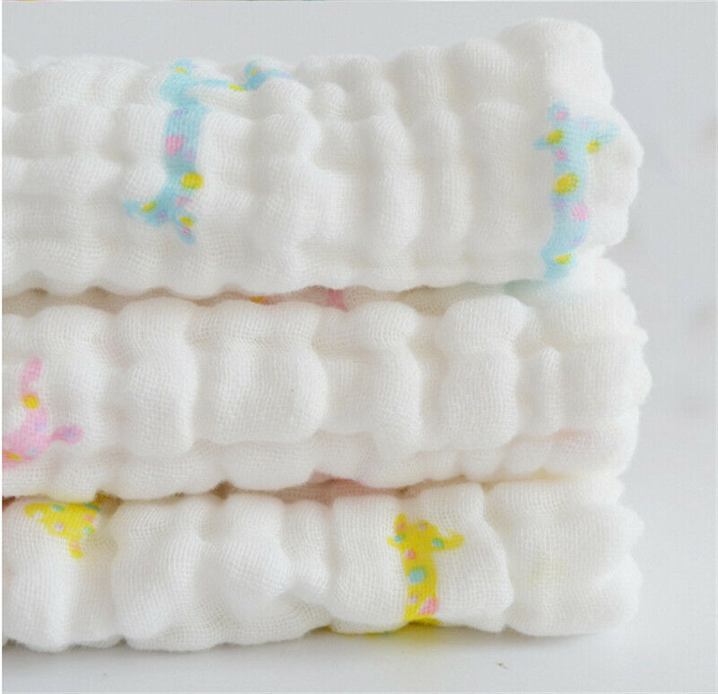 Baby Cotton Gauze Towel Towel Wash Cloth Handkerchiefs Feeding Saliva Tow.l8
