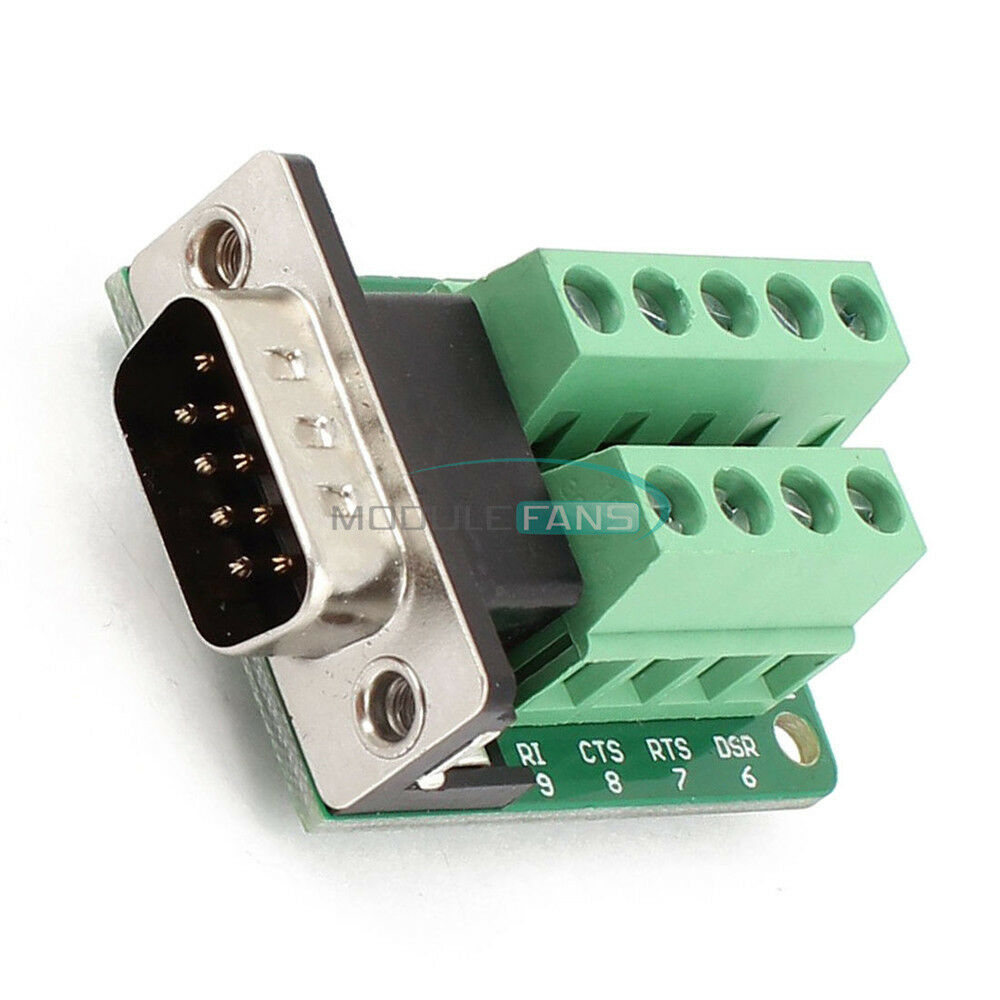 DB9 Male Adapter Signals Terminal Module RS232 Serial to Terminal DB9  Connector