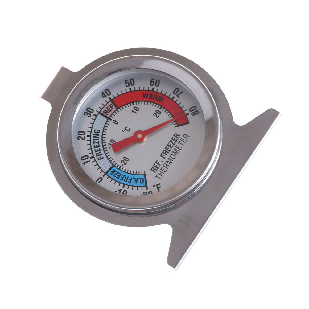 Stainless Steel Metal Temperature Refrigerator Freezer Dial Type Thermometer  Tt