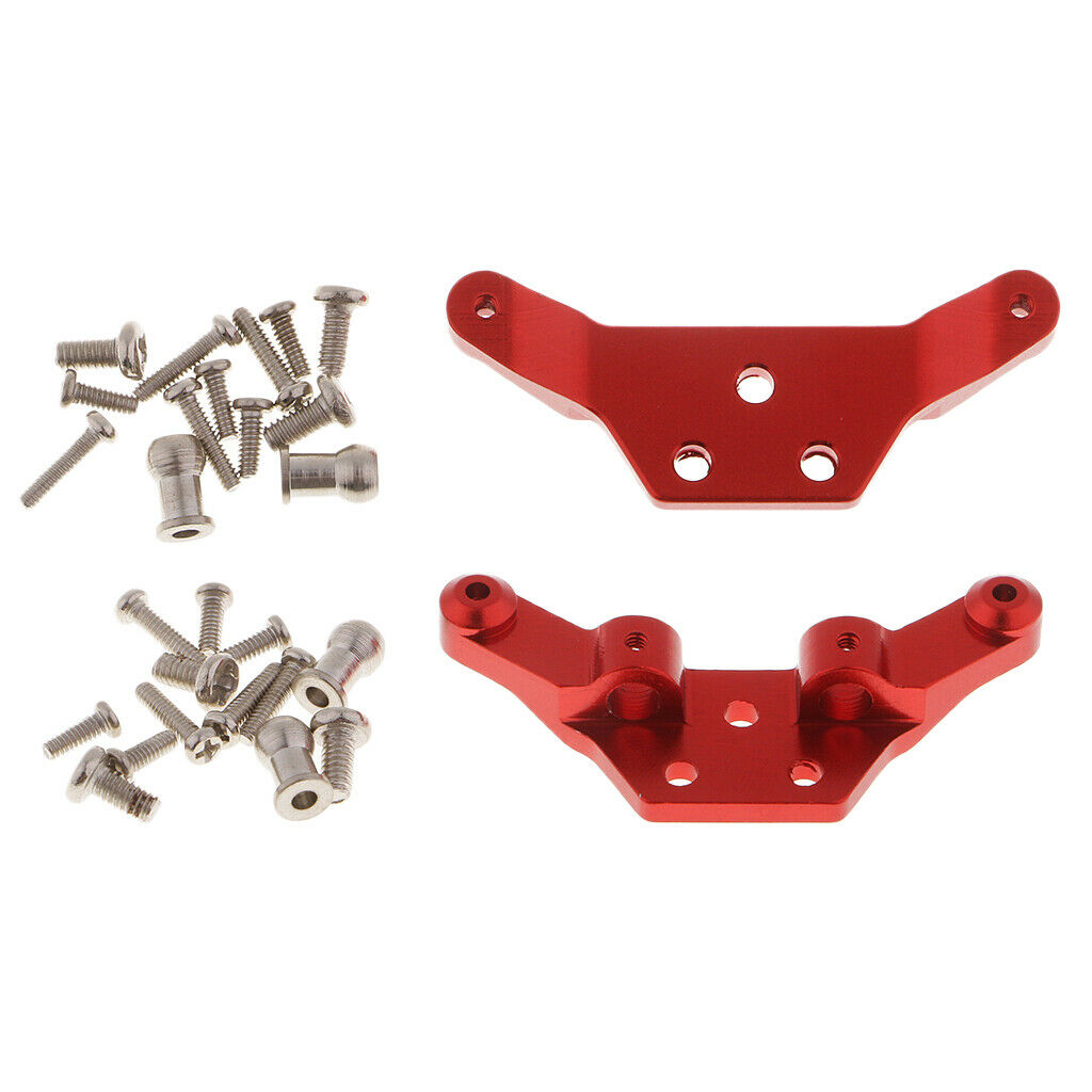 2 Pieces Alloy Front Rear Shock Damper Tower for 1/28 Wltoys K969 K989 K999 P929