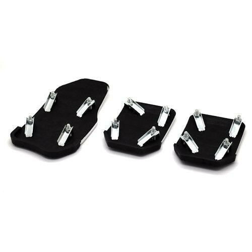3 Pcs Blue Nonslip Manual Car Pedal Brake Clutch Accelerator Foot Treadle Cover