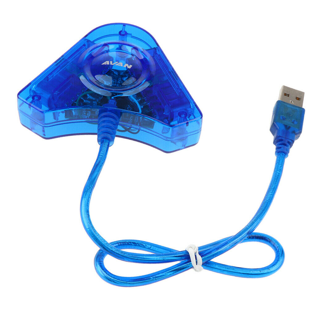 PS2 Wired Handle to PC Converter ,USB Converter Adapter Cable Cord for