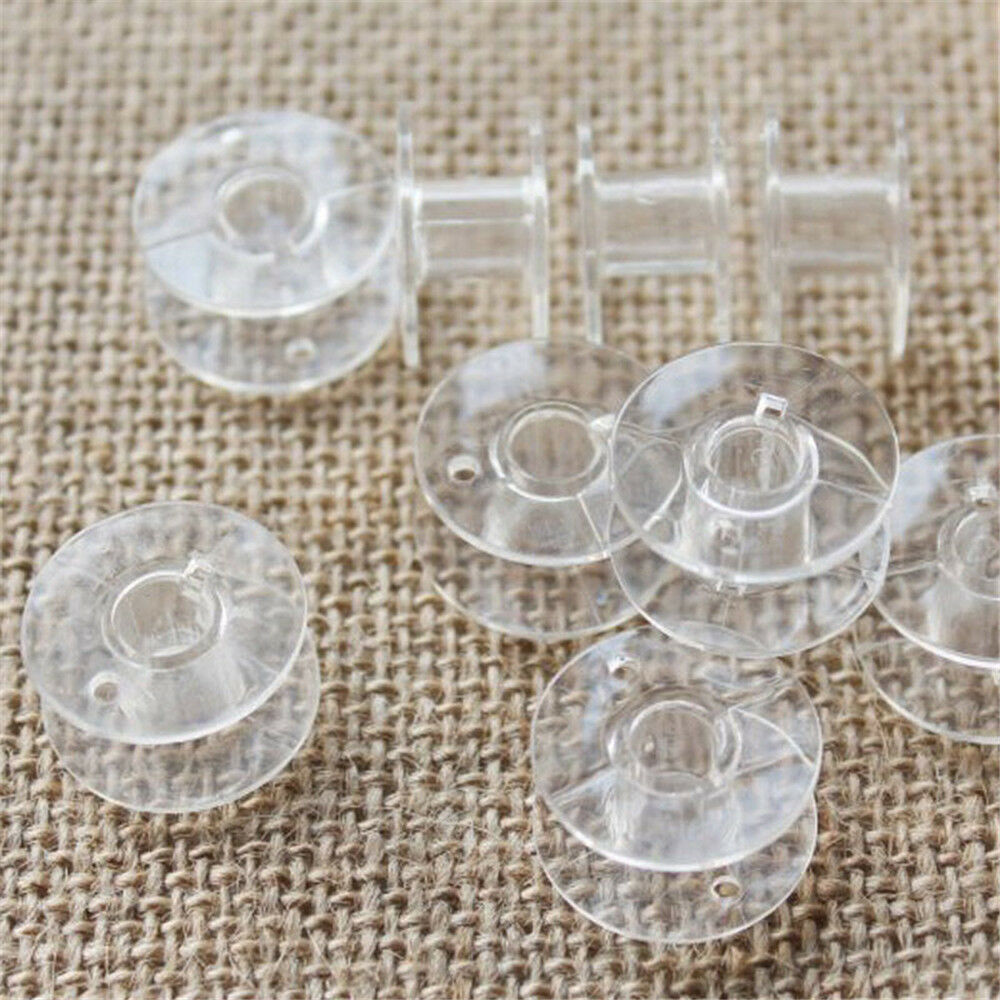 20Pcs Plastic Sewing Machine Empty Bobbins Spool Tool for Brother Janome Singer