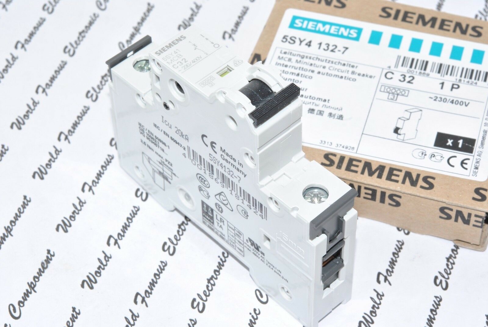 1pcs - SIEMENS 5SY132-7 5SY41-MCB-C32 32A 1P Circuit Breaker