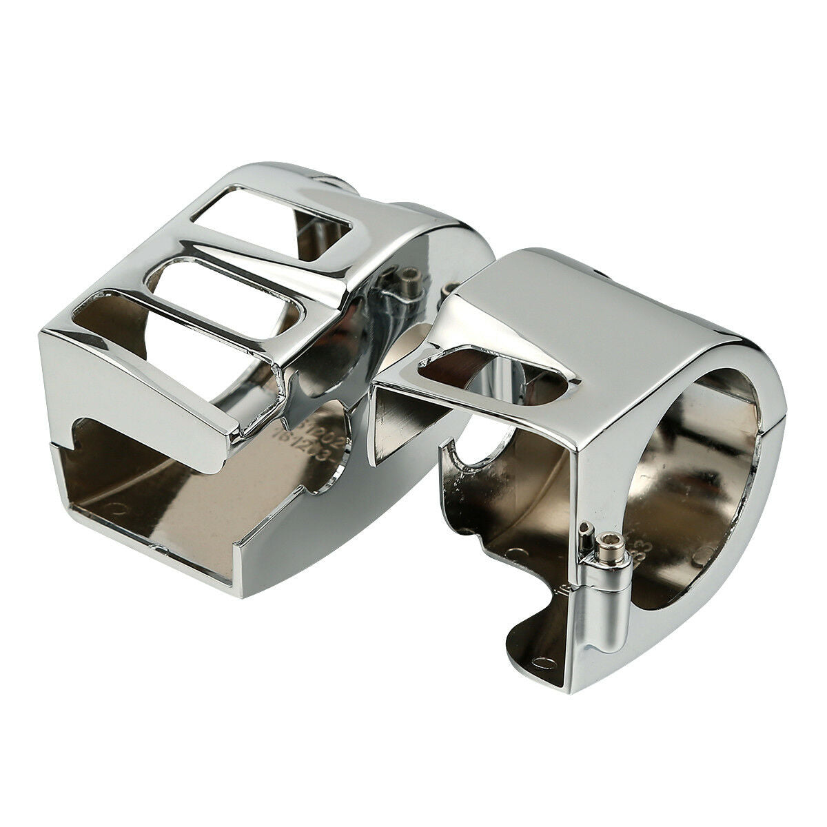 Chrome Switch Housings Cover Fit For Yamaha V-STAR 1100 Classic Silverado Models