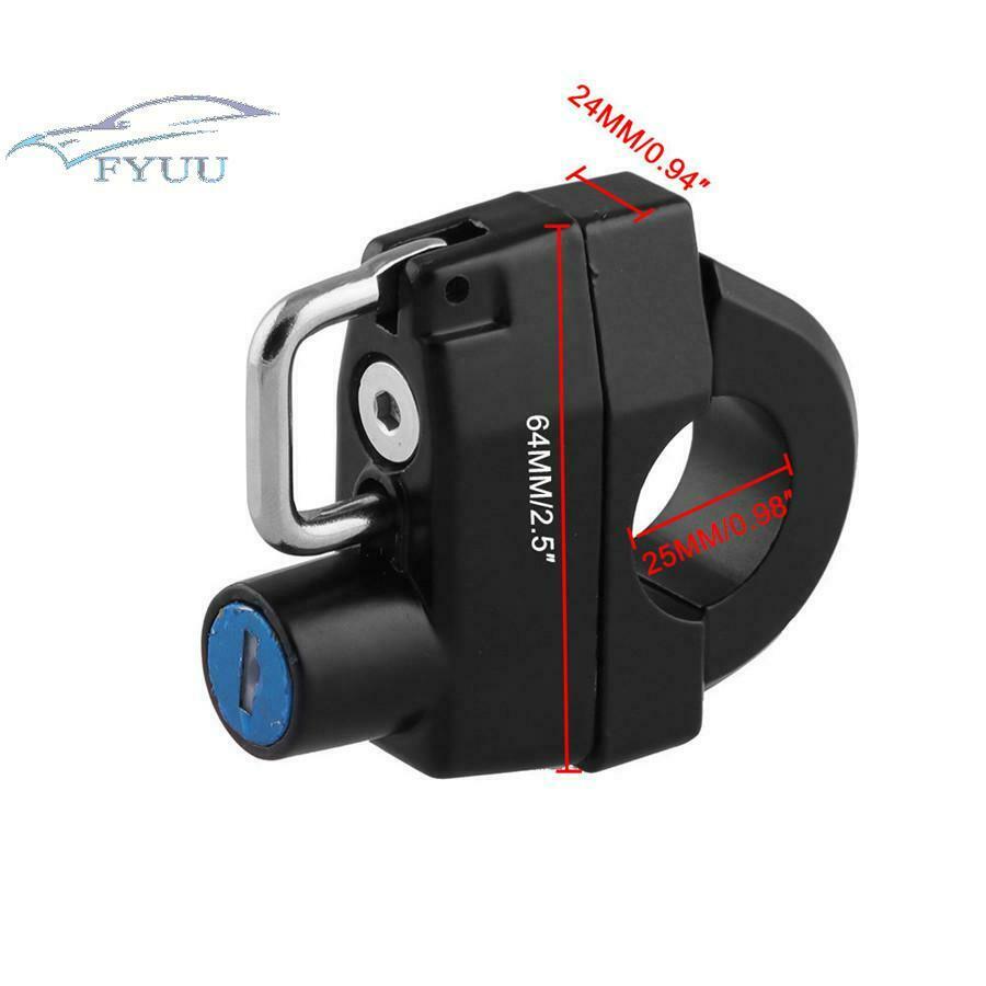 25mm Motorcycle Helmet Lock Key Padlock Handlebars Accessories for XL 883 1200