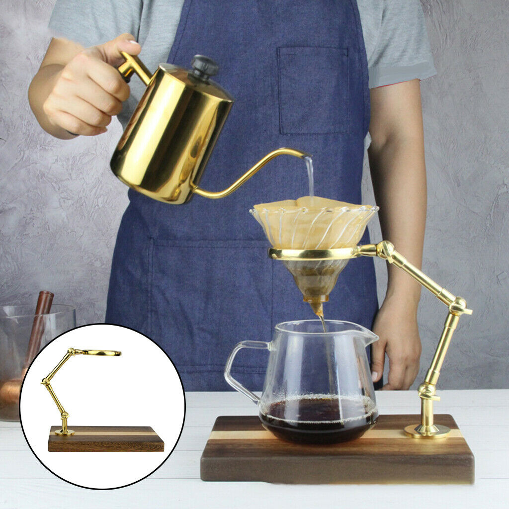 Coffee Dripper Stand Pour Over Coffee Filter Coffee Station Wooden Base Tool