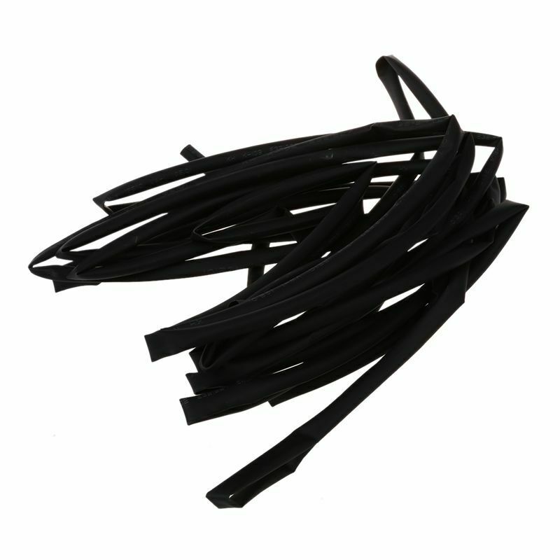 6 Meters 6mm Dia Wire Wrap Heat Shrink Tubing Shrinkable Tube Black K6I6I6