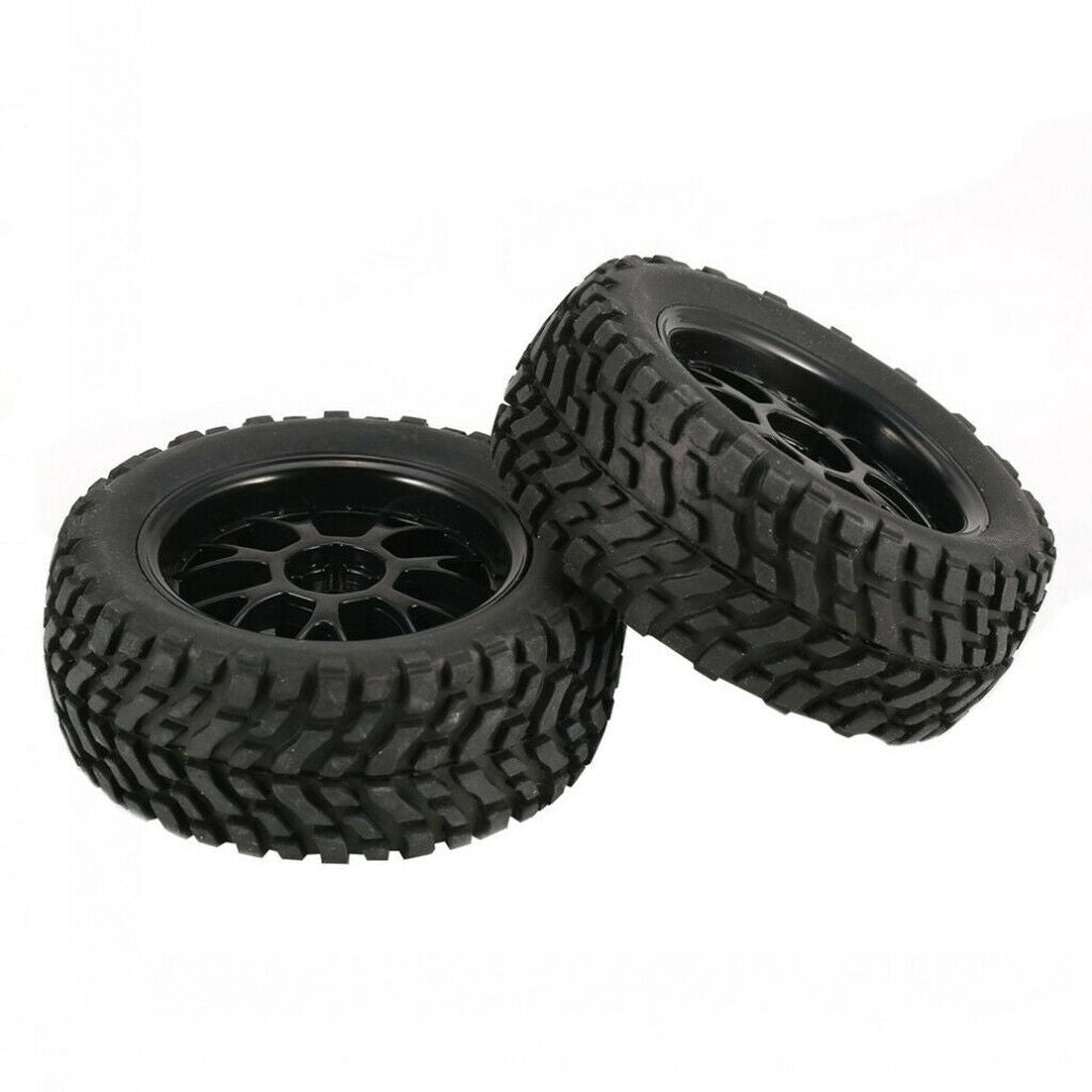 RC Front Rear Tires & Wheels for Wltoys 144001 Buggy Parts Replacement