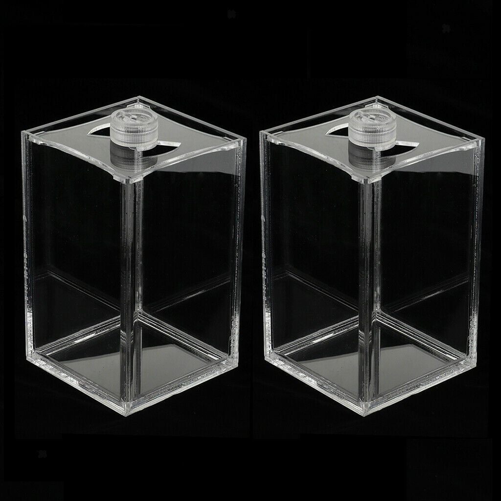 2pcs Mini Betta Fish Tank Tabletop New