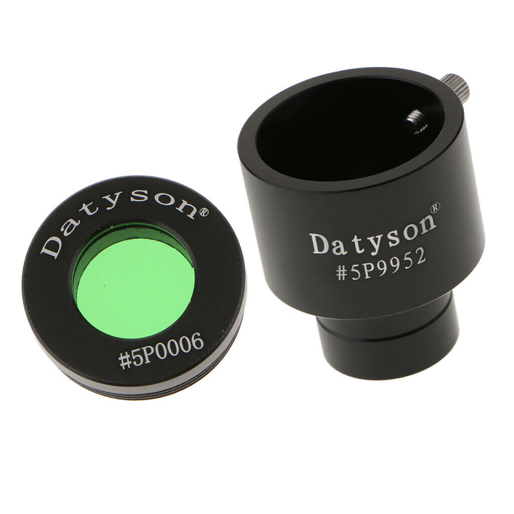 0.965inch to 1.25inch Telescope Eyepiece Adapter 24.5 to 31.7mm + Filter #58