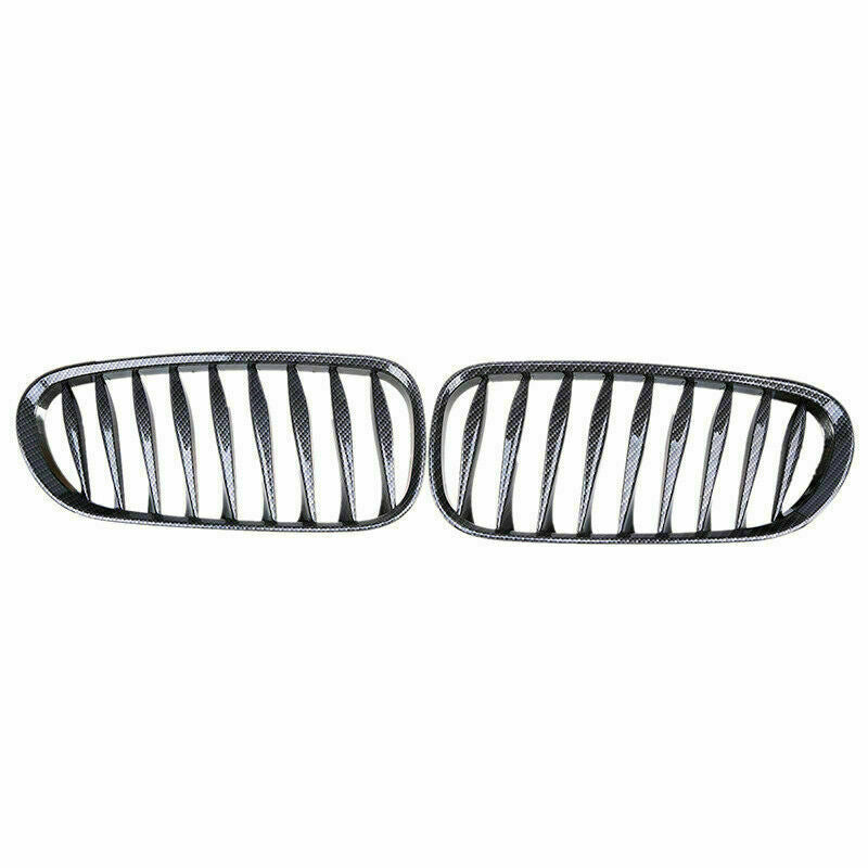 Front Kidney Grilles Carbon Fiber Style Fit For BMW Z4 E85 M Coupe E86 2003â€“2009