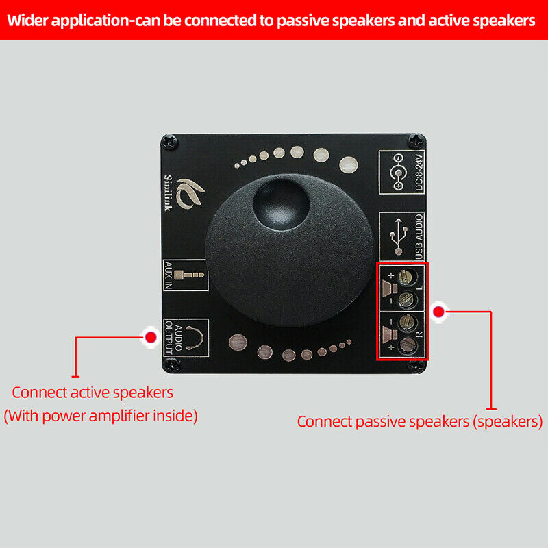 Bluetooth 5.0 10W/15W/20W Stereo Power Amplifier Board Mobile Control APP 12V/Y6