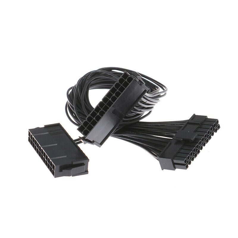 24Pin Power Supply Synchronizer Male to Female 24 Pin Dual PSU Extension Ca DF