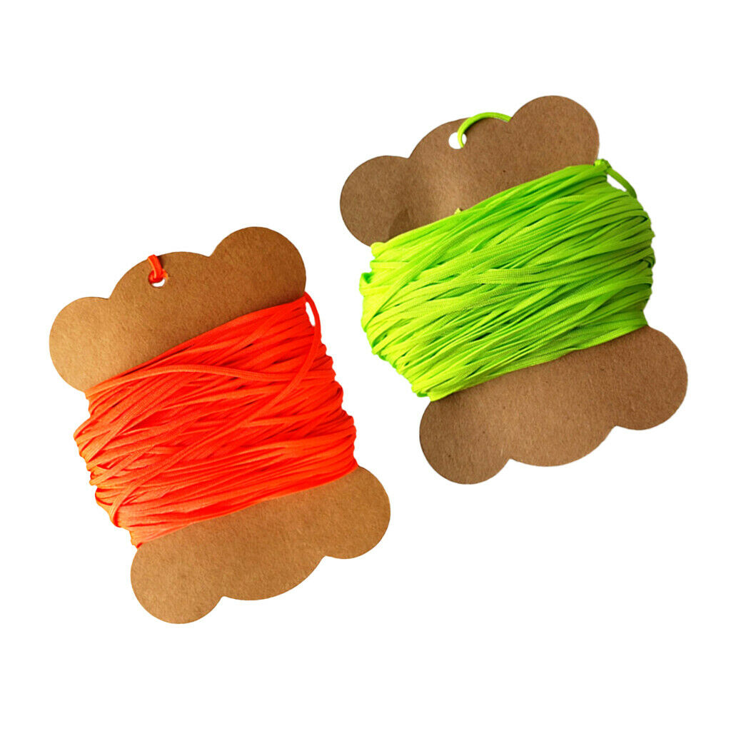 Durable High Resistance Flat Line For Diving 30m / 50m Orange And Green