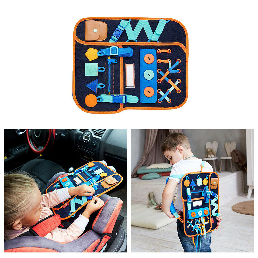 Busy Board Basic Skills Board Fine Motor Training Travel Toys Learn to Dress