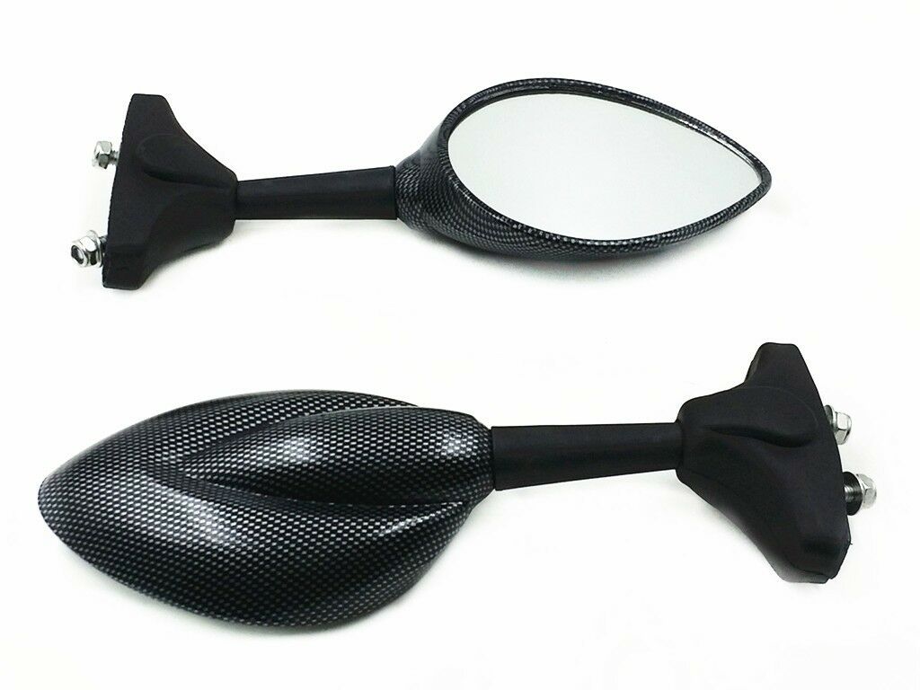 Carbon Sport Rear View Side Mirrors For Triumph Ducati Daytona TT600 Trophy 1200