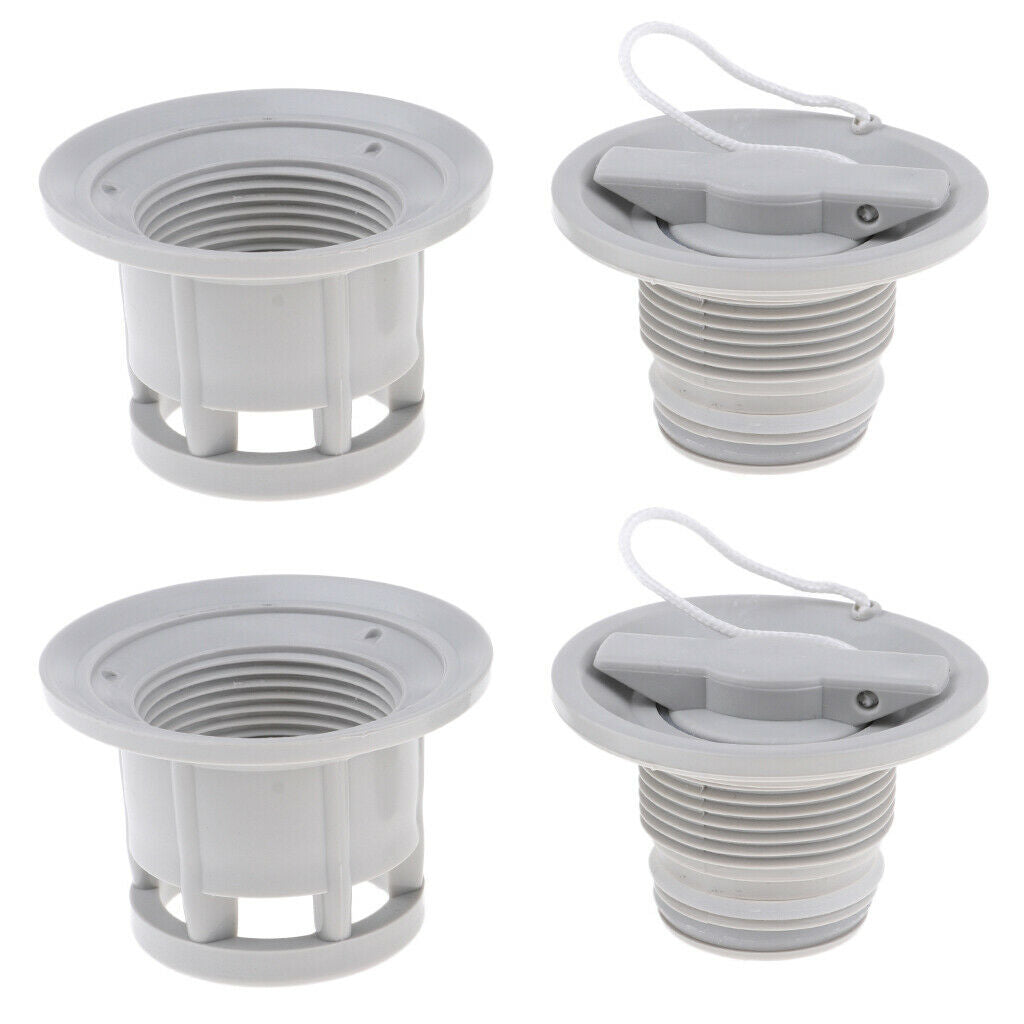 Prettyia 2Pcs 6 Holes Air Valve Adapter   for Inflatable Boat Kayak Canoe