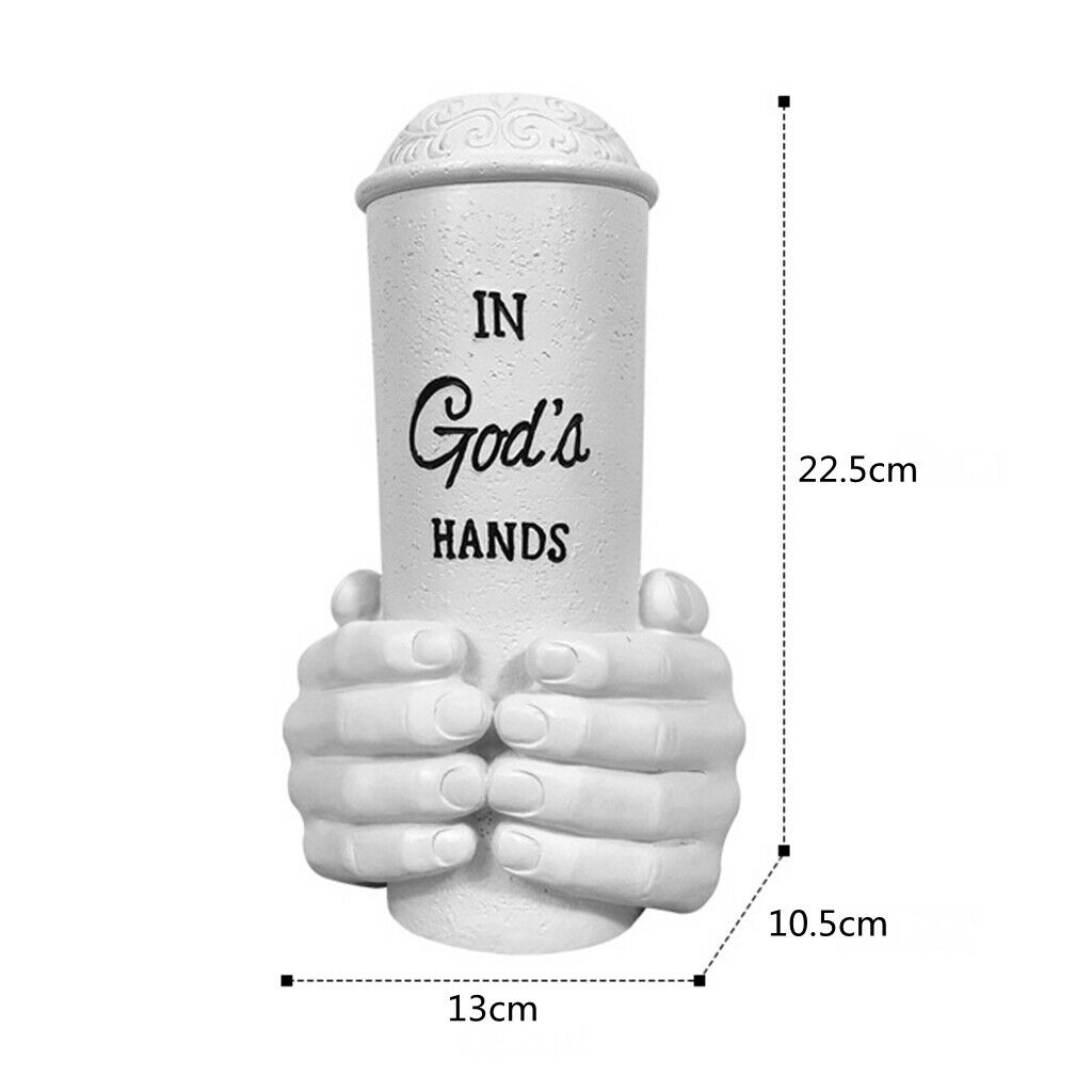 God's Hand Flower Vase Memorial Chic Planter for Home Bedroom Decor Ornament
