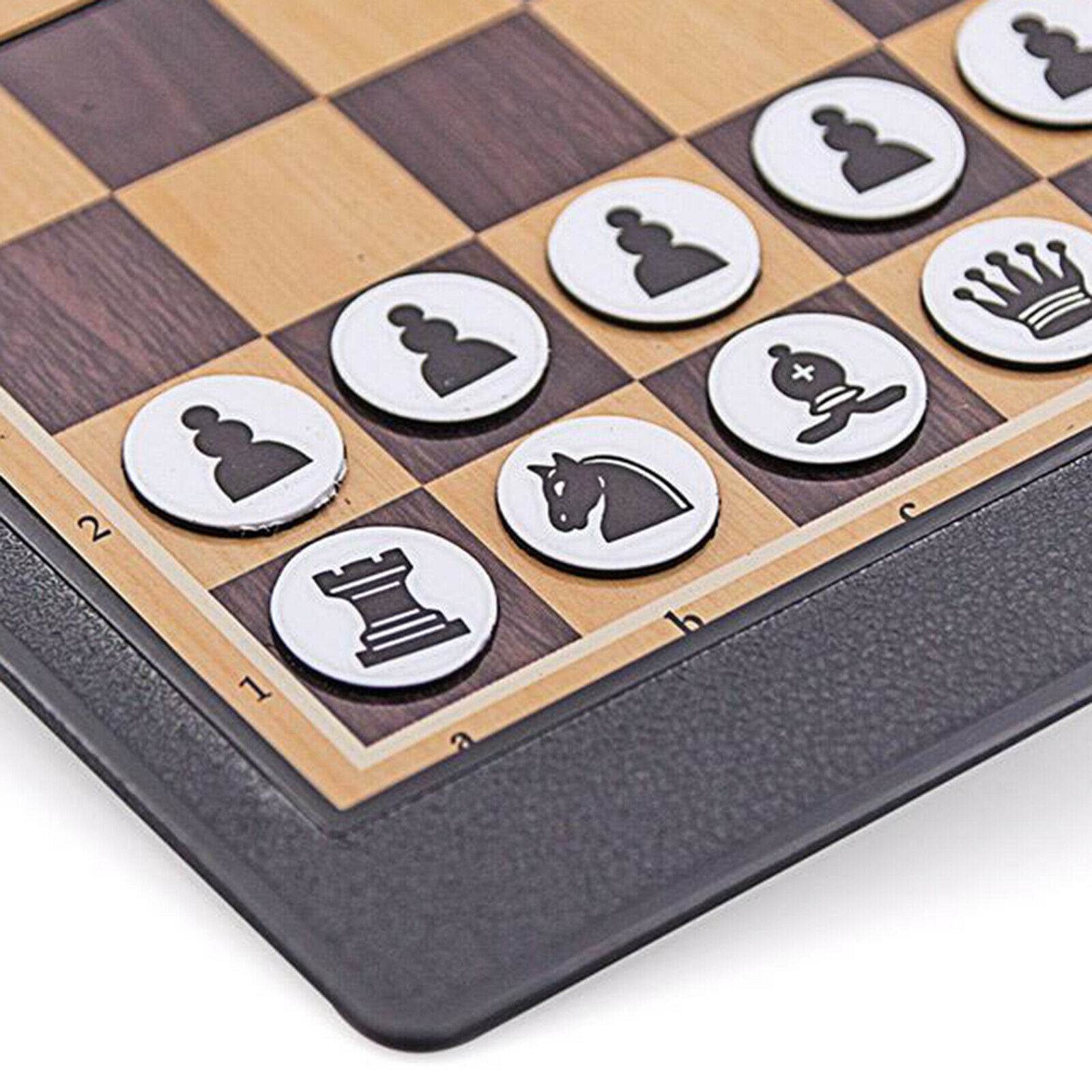 Foldable Mini Magnetic Tournament Chess Set Portable Wallet Pocket Chess Game