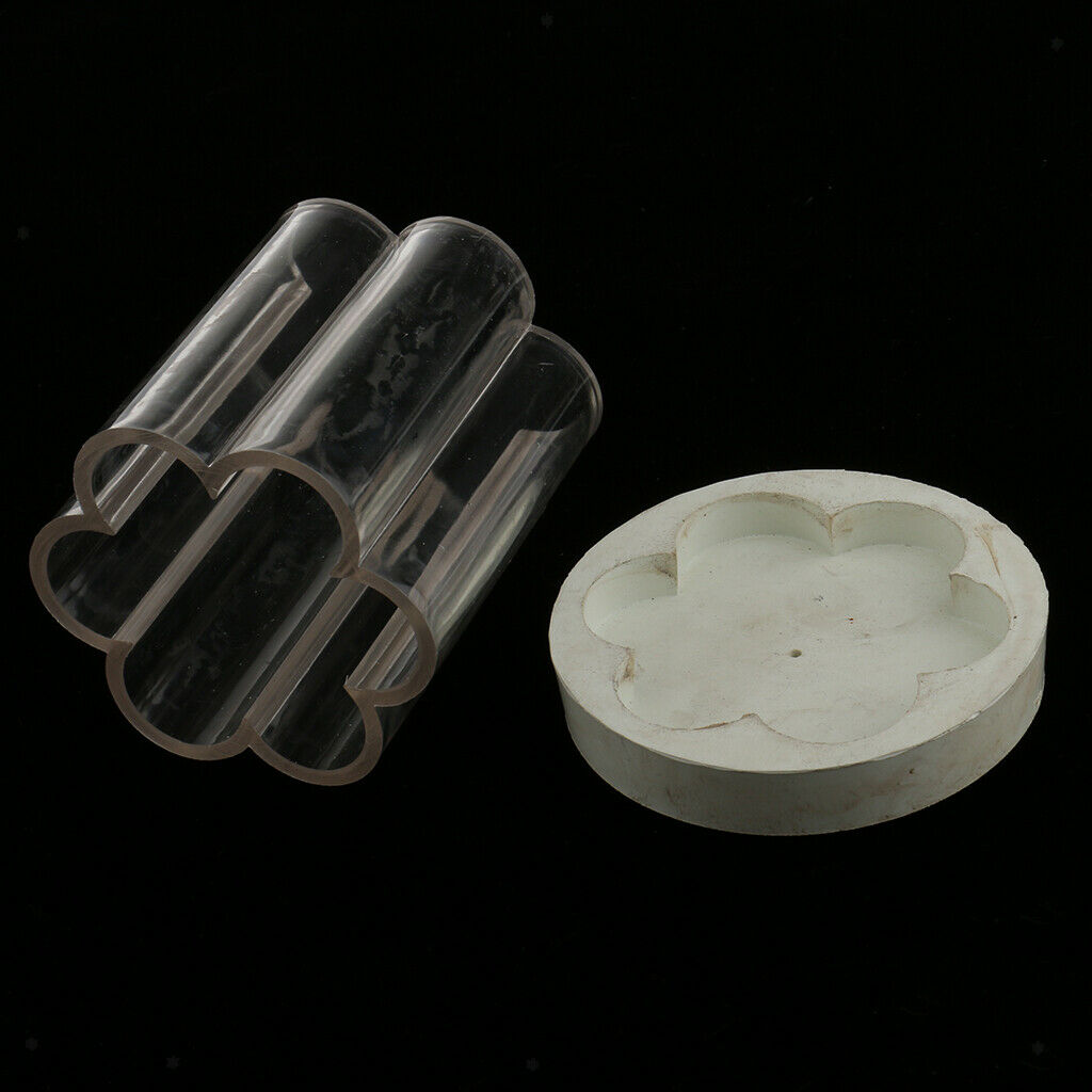 Flower Shape Clear Plastic Soap Candle Making Mould