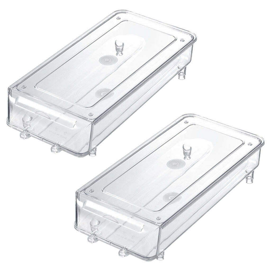 Stackable Egg Holder Auto Scrolling Down Eggs Tray Food Container Storage