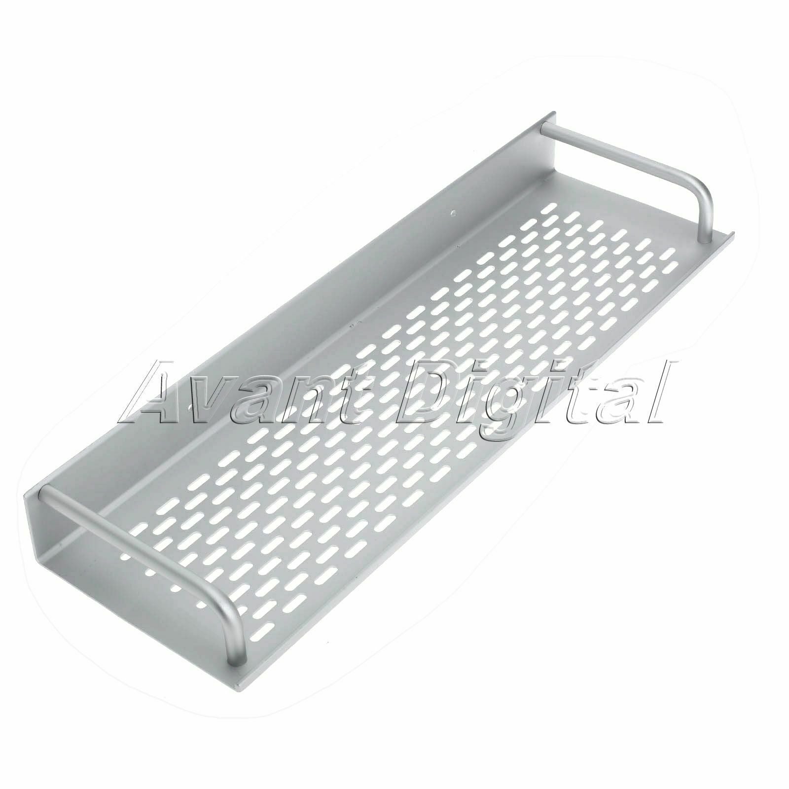 1X Space Aluminum Single Tier Bath Soap Shampoo Shelf Kitchen Condiment Holder