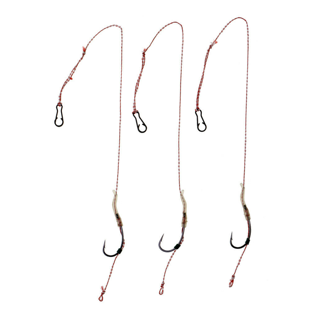 Hair Rigs Braid Carp Fishing Rig 6#/8#/10#/12# Carp Fishing Hook Tackle 6#