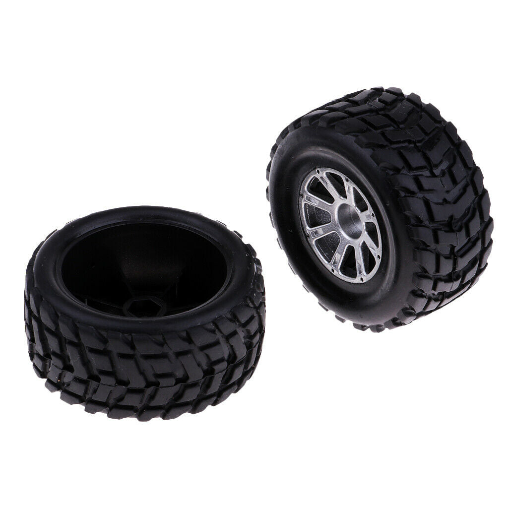 1/18th RC Crawlers Right Rubber Tire Tyres 2x A969-02 for Wltoys A969 Parts