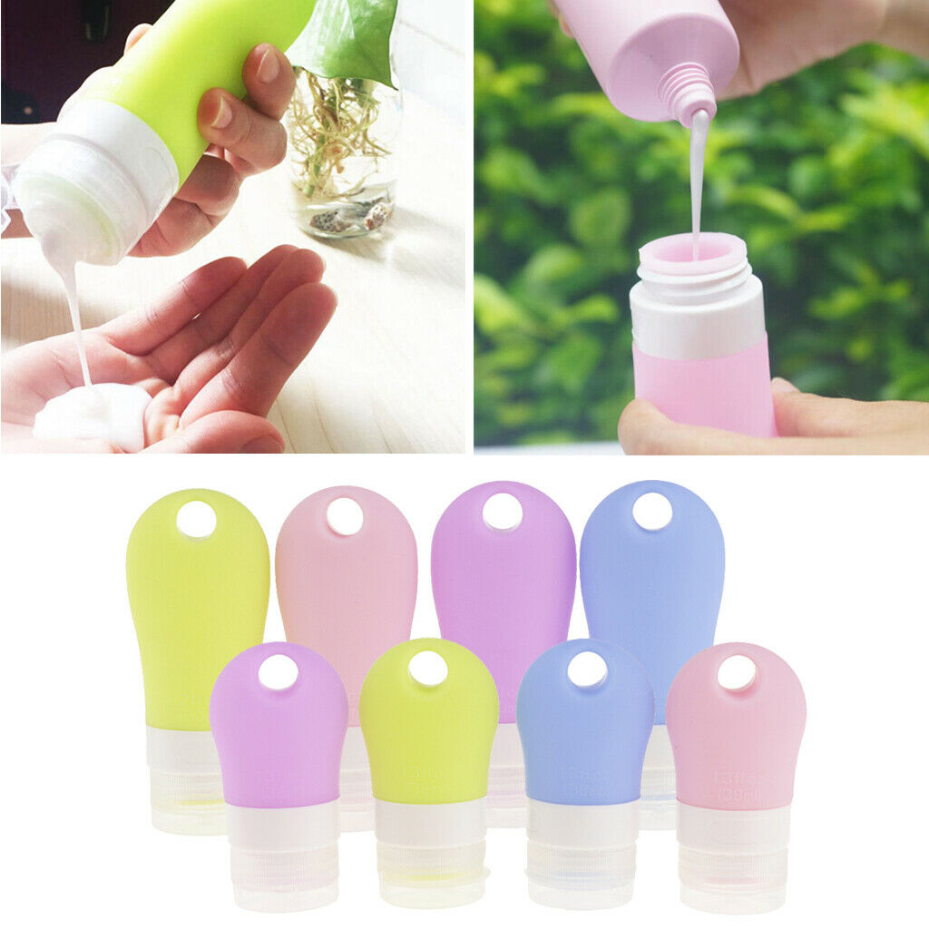 Pack of 8pcs, Empty Portable Travel Bottle Jar Canning for Essential Oil