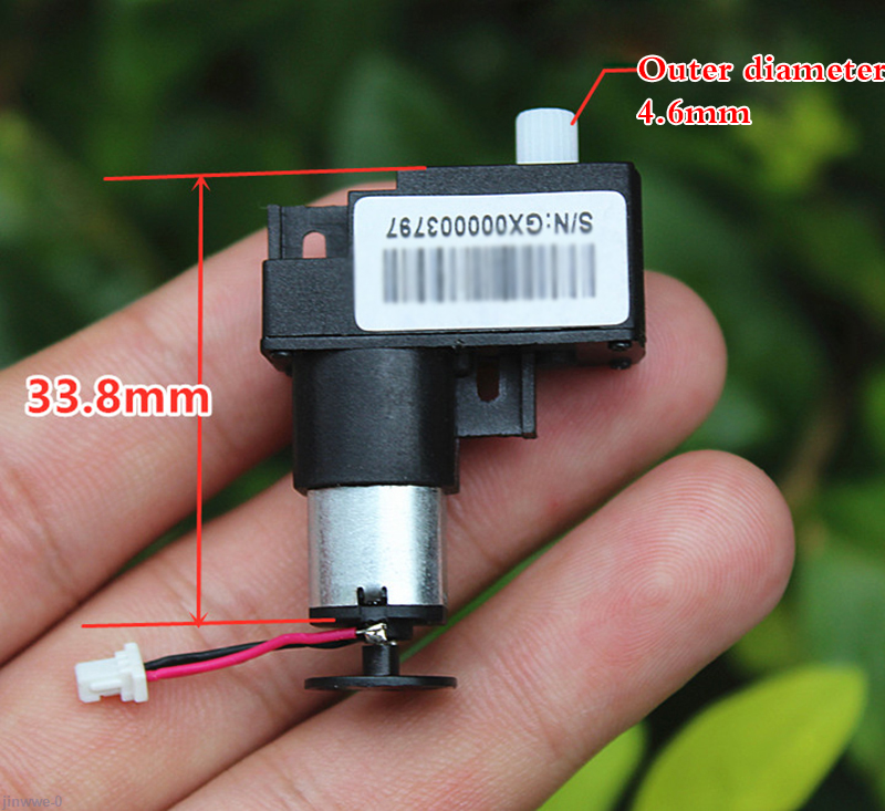 DC 3.7V small 7 font band Code wheel Geared motor Forward and reverse motor