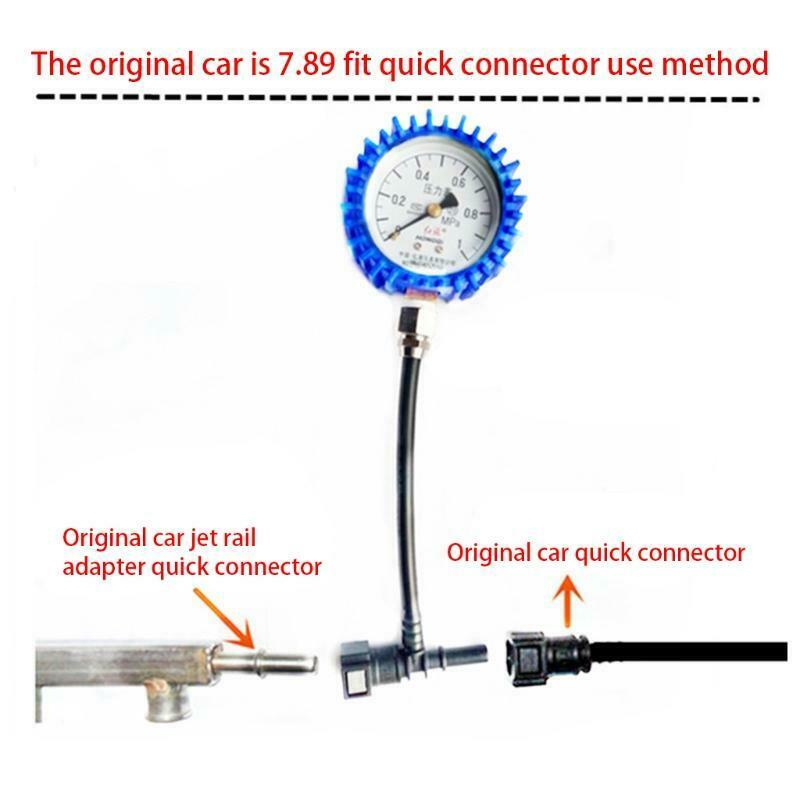 Motorcycle Car Fuel Pressure Gauge Car Gasoline Pressure Gauge Meter Tester Tool