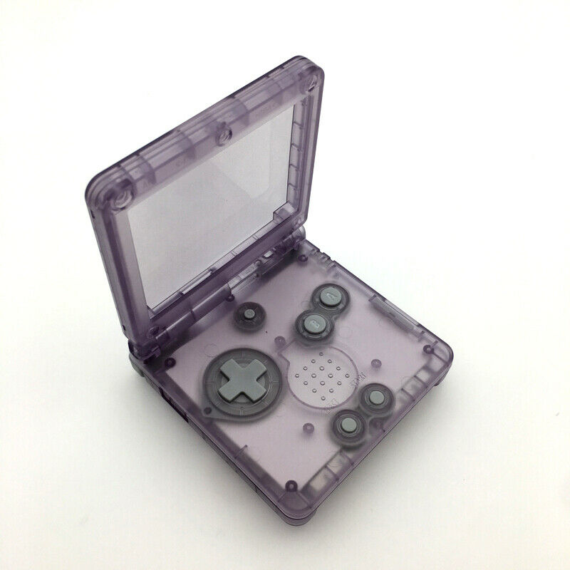 New Transparent Purple Housing Case Cover For Gameboy Advance SP GBA SP Shell