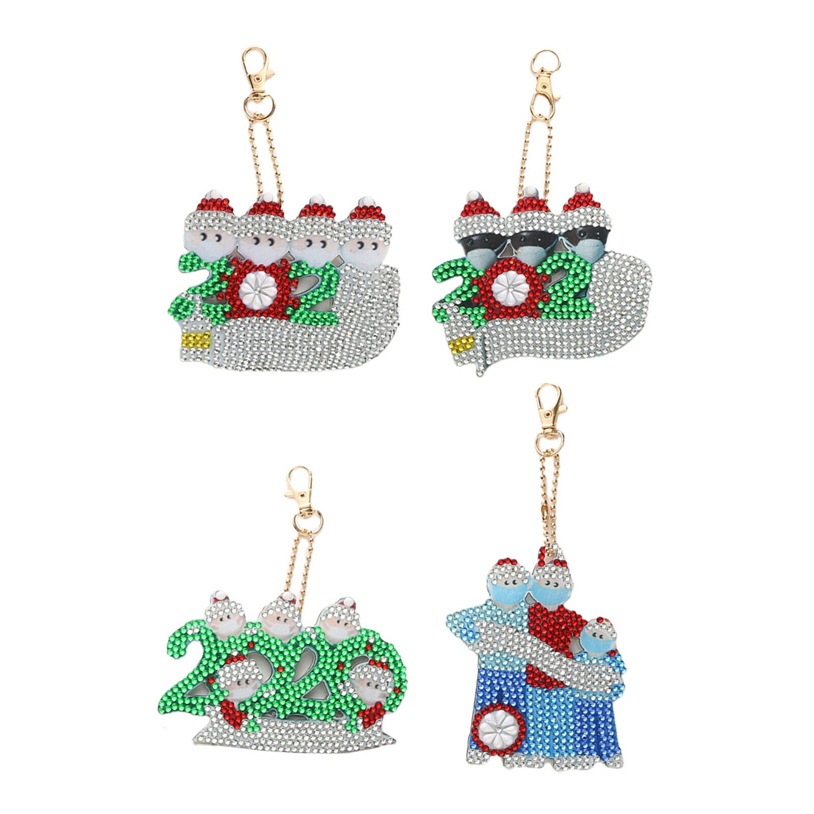 5D DIY Diamond Painting Keychain, Diamond Art Keyring Kits, Diamonds Arts