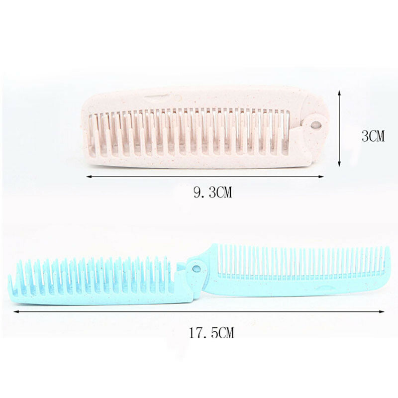 hairdressing portable folding comb hair brush pocket travel anti-static c.l8