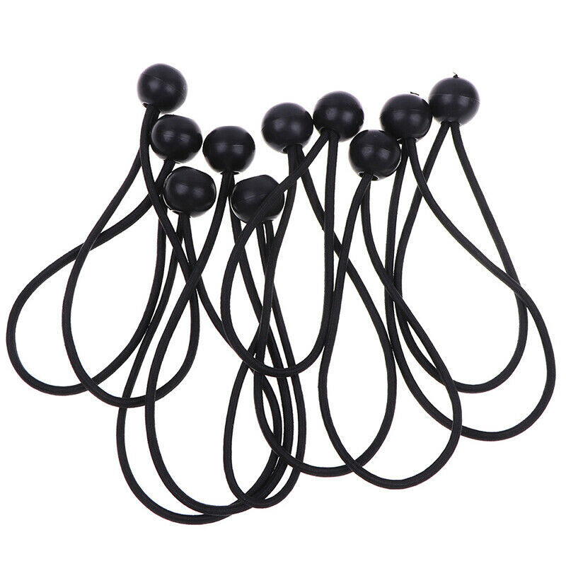 10pcs/t Heavy Duty Ball Head Bungee Cord Tarp Canopy Tie Down Strap  DD