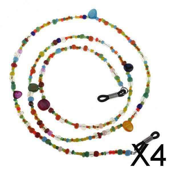 4X Acrylic Eyeglass Eyewear Chain Reading Glasses Necklace Cord Strap Holder