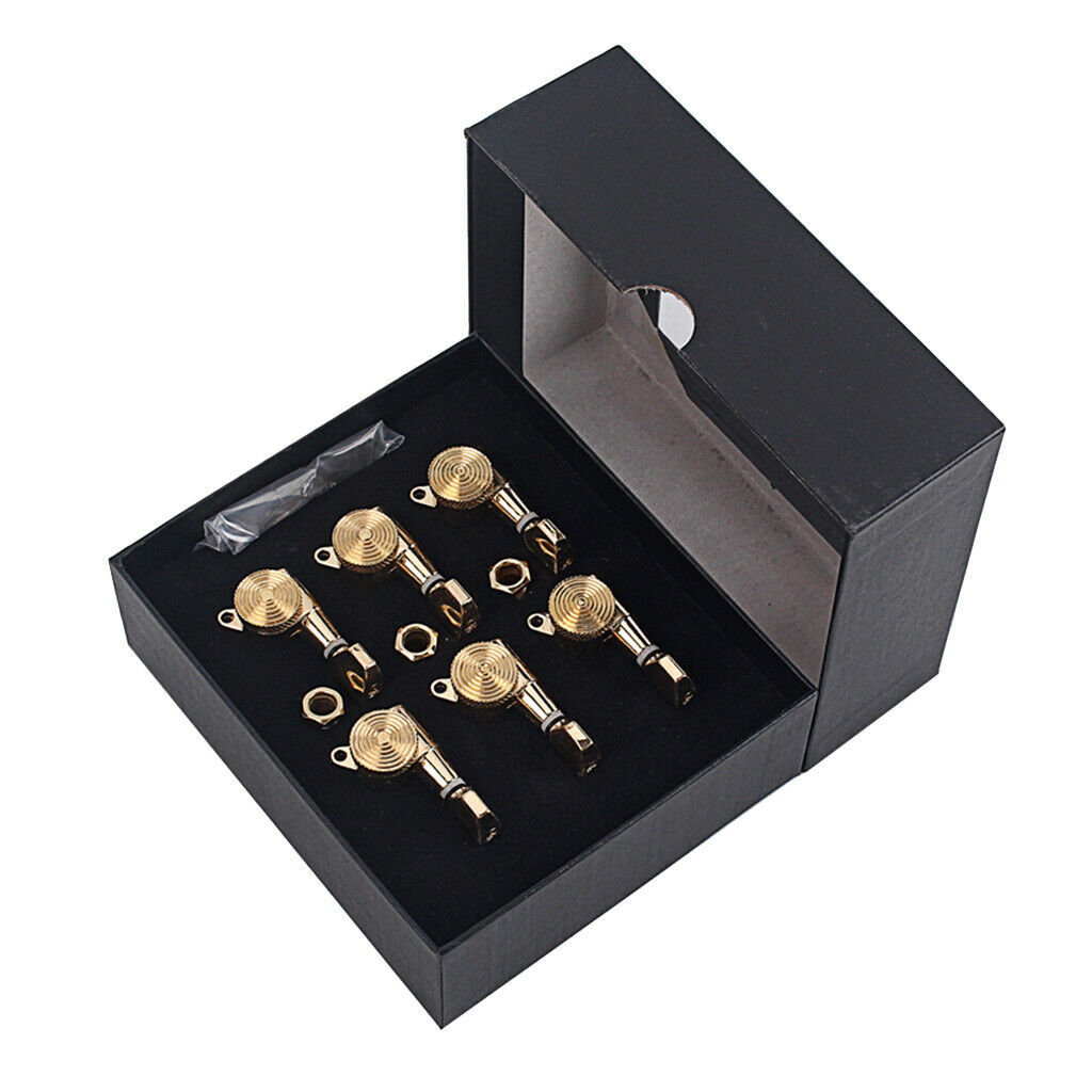 6x Guitar Tuning Pegs 6R for Acoustic Electric Guitar Schaller Style Golden