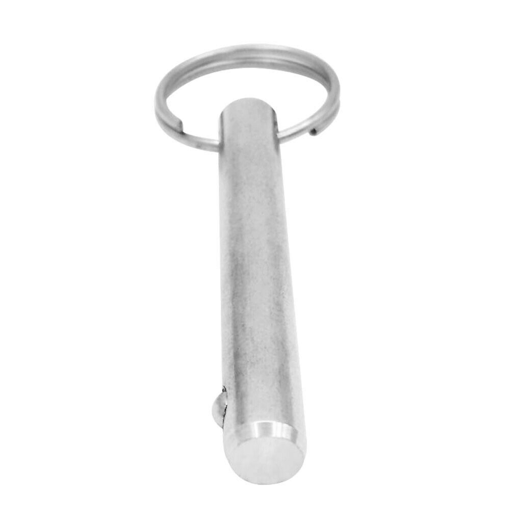 Stainless steel 316 quick release 10mm pin Bimini boat pin detent ring