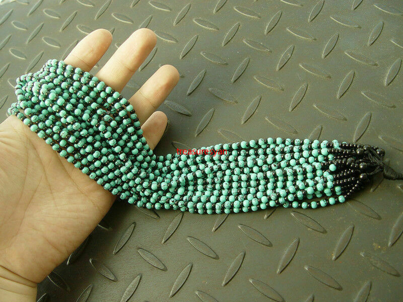 10Pcs Natural Chinese Black JADE Agate Circle beads string cord rope pendant A+