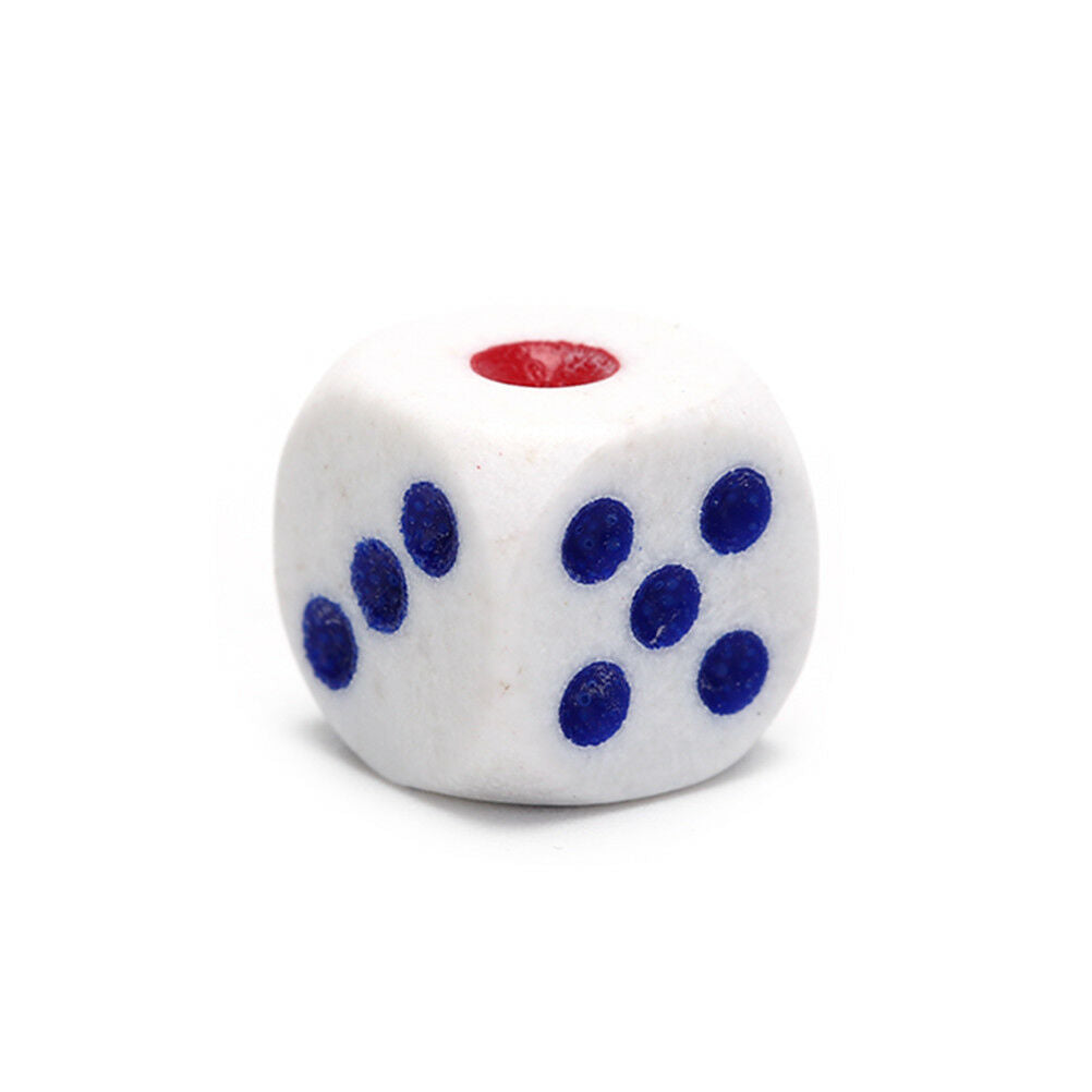 10Pcs Six Sided Square Opaque 10mm D6 Dice Portable Table GameLD_DD