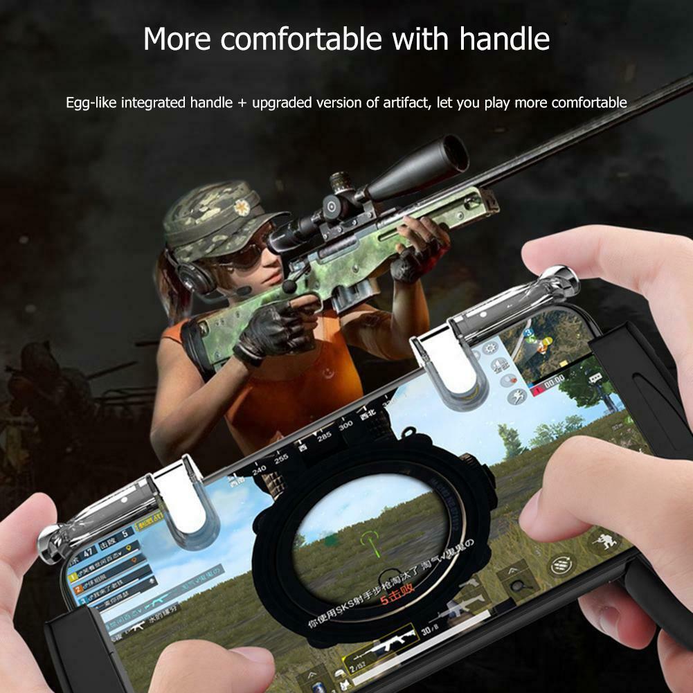 2pcs K03 Mobile Phone Gaming Grip Trigger Fire Button Controller for PUBG @
