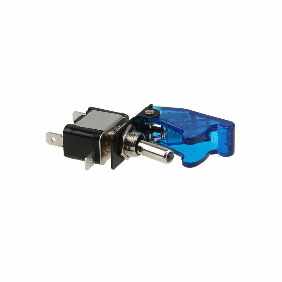 12V On/Off Blue LED Light CAR Power Engine Switch Ignition Button Starter Push