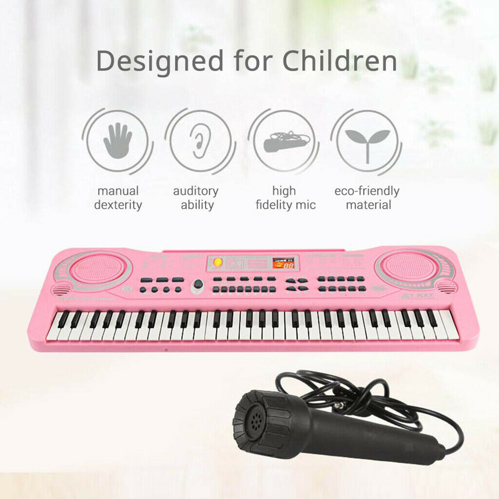 61 Keys Electronic Keyboard Musical Piano Portable Mini Electric Piano Toys