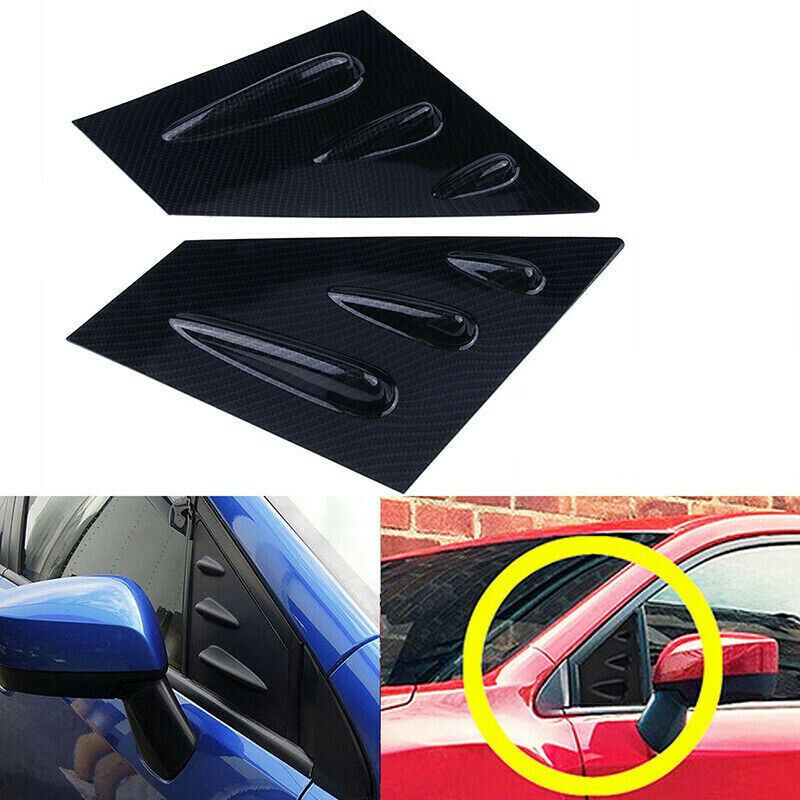 For Subaru WRX STi 2015-2020 Carbon Fiber Rear Window Louvers Shutter Cover Trim